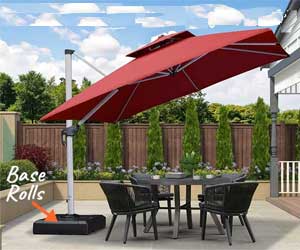 Cantilever Umbrella Base with Wheels