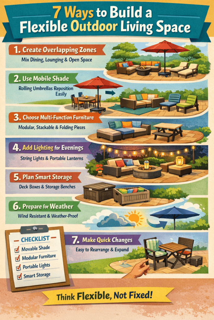 Infographic - 7 Ways to Build a Flexible Outdoor Living Space