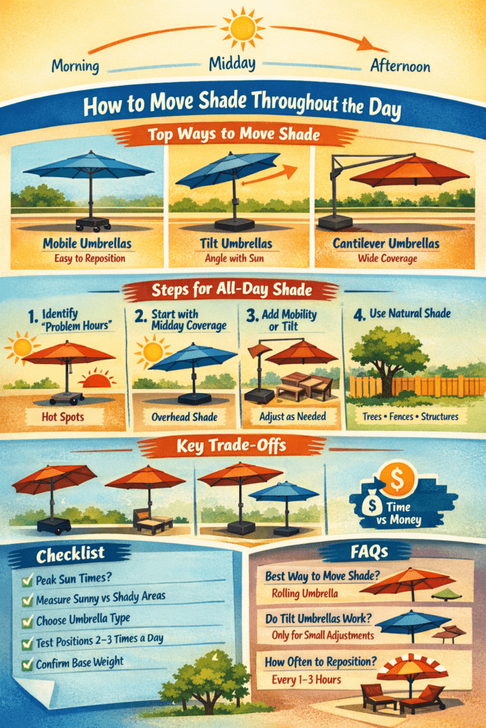 Infographic - How to Move Shade Throughout Day
