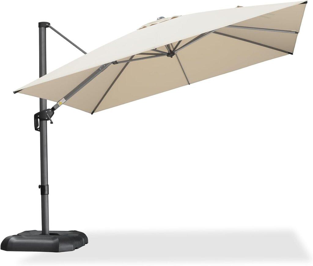 Purple Leaf Cantilever Umbrella