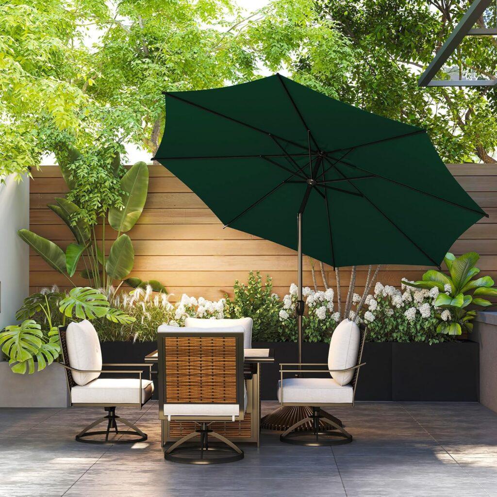 Small Umbrella on Small Backyard Patio